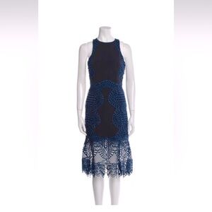 Jonathan Simkhai A-Line Dress Navy and Royal Blue Size 2